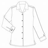 Blouse Collar Shirt Drawing Getdrawings sketch template
