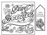 Girl Scout Coloring Scouts Pages Print Law Brownie Camping Choose Board Sheets sketch template