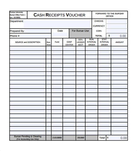 sample cash receipt template   documents   word
