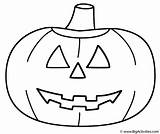 Halloween Coloring Pumpkin Jack Lantern Pumpkins Print sketch template