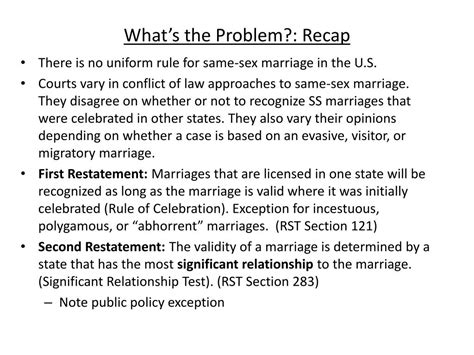 ppt same sex marriage and conflict of laws powerpoint presentation id