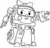 Poli Robocar Coloring Amber Pages Drawing Clipart Getdrawings Template Sketch Comments sketch template