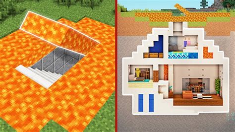 How To Build A 100 Hidden Base In Minecraft Tutorial