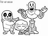 Undertale Sans Coloring Pages Print Color Papyrus Printable Texas Sheets Drawings Kids Printables Unusual Getcolorings Anime Popular раскраски sketch template