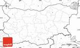 Bulgaria Map Blank Labels Simple East North West sketch template