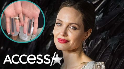 Angelina Jolie Gets Mystery Tattoo On Her Middle Fingers Entertainment 24