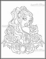Coloring Pages Tattoo Adult Smile Later Now Cry Cool Girl Drawing Outline Rose Book Laugh Undead Hollywood Dragon Sheets Printable sketch template