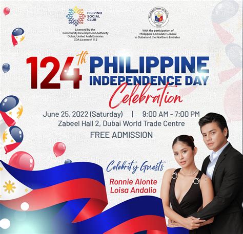 fun filled 124th philippine independence day all set for june 25 the