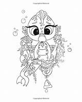 Sunshine Lacy Coloring Book Amazon Seas Pirates Enchanted Mermaids Volume Pages Cute sketch template