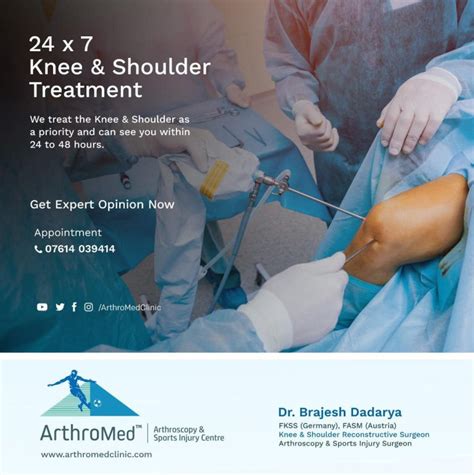 treatment for swelling above knee dr brajesh dadarya arthromed