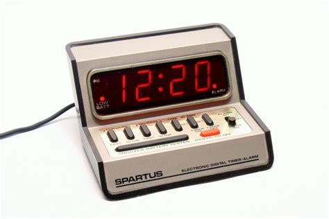 spartus  profile digital  alarm clock  battery backup