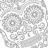 Coloring Sugar Dead Skull Mask Pages Skulls Hallmark Printable Color Getcolorings Print sketch template