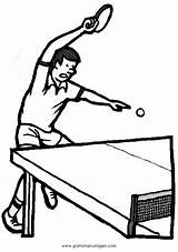 Tischtennis Malvorlage Sportarten Verschiedene Ausmalen Kategorien sketch template