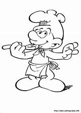 Coloring Pages Smurf Smurfs sketch template