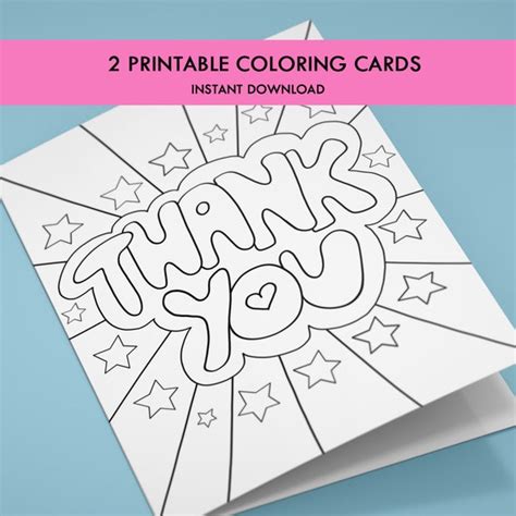 coloring printable   cards kids   etsy