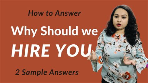 How To Answer Why Should We Hire You 2 Sample Answer For Fresher And