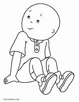 Caillou Coloring Pages Print Printable Cool2bkids Halloween Template sketch template