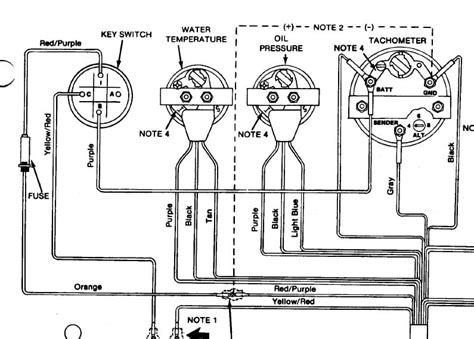 outboard motor tachometer wiring