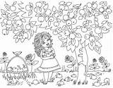 Coloring Orchard Ecoloring sketch template