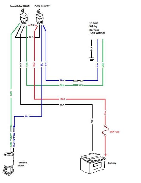 diagram boat wiring diagram  trim  tilt mydiagramonline