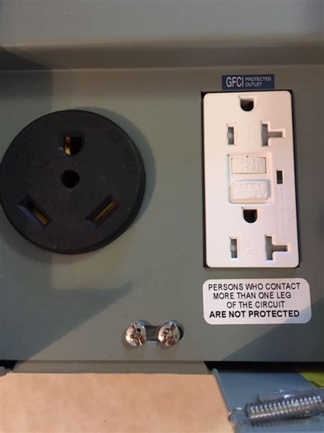 install   amp rv power outlet  branch breakers doityourselfcom community forums