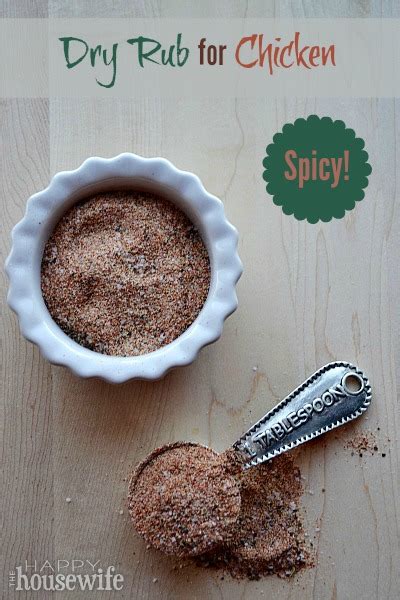 spicy dry rub for chicken the happy housewife™ cooking