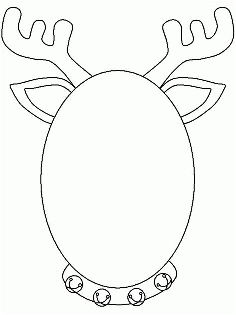 printable reindeer face template