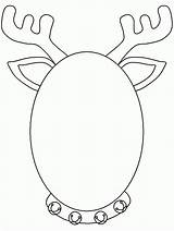 Reindeer Rena sketch template