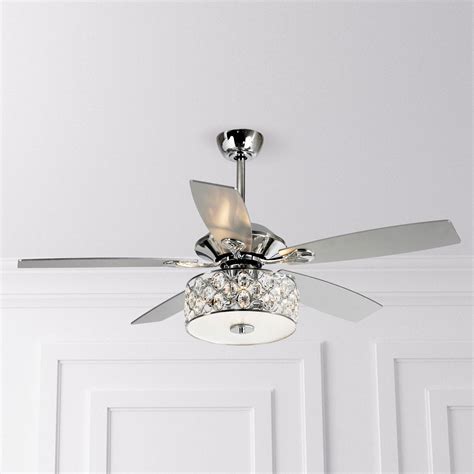 ceiling fans  remote control   crystal chandelier fans  lights  reversible blades