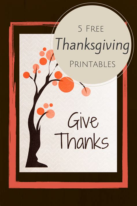 thanksgiving printables