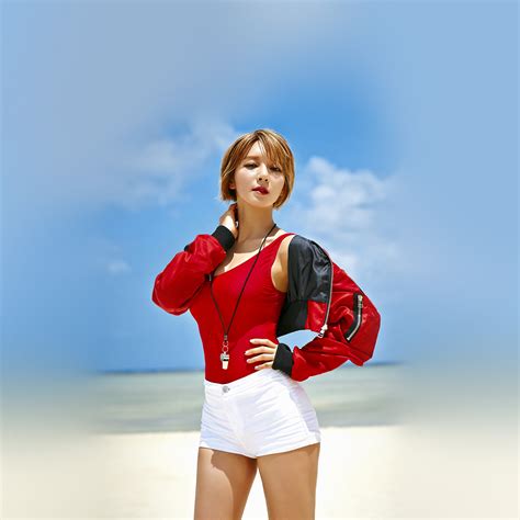 Hi99 Aoa Choa Summer Ocean Vaction Girl Kpop Wallpaper