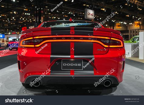 chicago february    dodge charger srt hellcat  display   chicago auto show