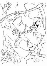 Reaper Grim Coloring Pages Edupics sketch template