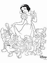Coloring Snow Pages Disney Princess Crayola Printable Dwarfs Seven Check Choose Board sketch template