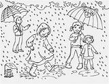 Deszcz Rainy Kolorowanki Dla Kolorowanka Druku Malowankę Wydrukuj Drukowanka sketch template