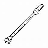 Torque Wrench Drawn Vecteezy Sockets Ratchet sketch template