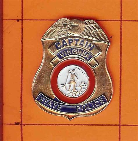 virginia state police badge hat pin