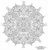 Mandala Islamic sketch template