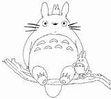 Totoro Ghibli Zeichnungen Neighbour Miyazaki Malvorlagen Basteln Hayao Colorier Stickerei Erwachsene Aquarell Malbuch Coloringhome Zapisano sketch template