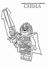 Coloring Chima Lego Pages Lennox Sword sketch template