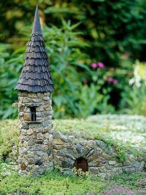 build  small castle   rock garden   miniature