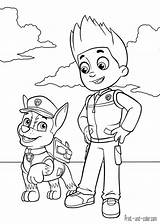 Paw Patrol Color Print Coloring Pages Boys sketch template