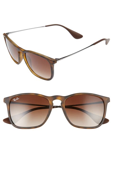 mens ray ban chris mm gradient lens sunglasses gradient brown sunglasses mens sunglasses