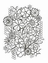 Coloring Pages Pattern Flower Happy Choose Board sketch template