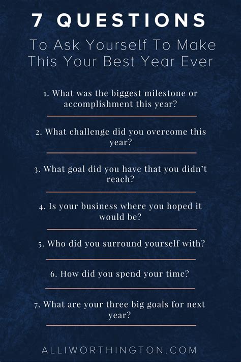 7 questions to ask yourself to make this your best year ever — alli
