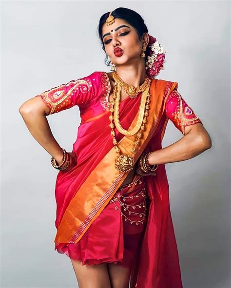 Pavithra Lakshmi Sexy Thigh Show In Half Saree Latest Photoshoot Stills