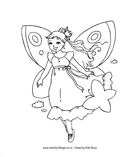 fairy coloring pages   png jpeg eps