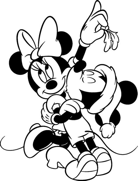 christmas disney coloring pages  mickey  mini mouse disney