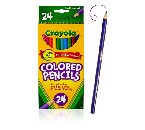 crayola colored pencils assorted colors pre sharpened adult coloring