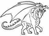 Coloring Pages Dragons Dragon Printable Kids sketch template